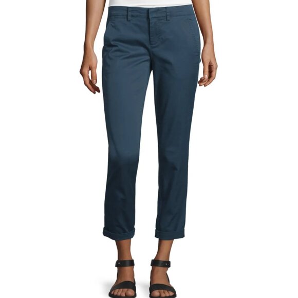 Vince Pants - Vince Cuffed Boyfriend Chino Pants Size 2 Blue